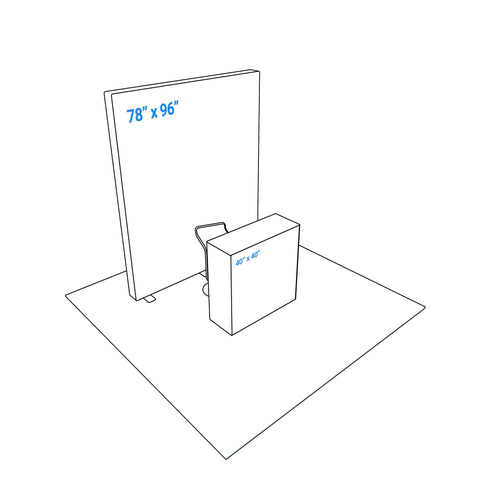 10x10 Booth Backlit Display Kit 04 - PIXLIP USA