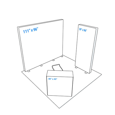 10x10 Booth Backlit Display Kit 05 - PIXLIP USA