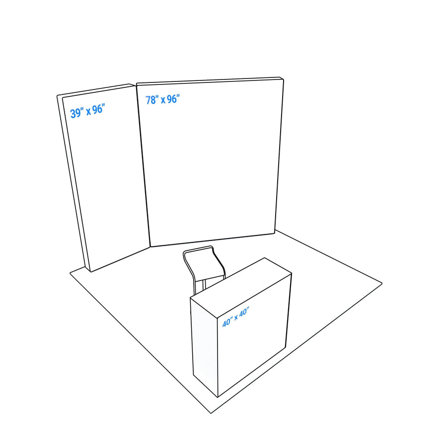 10x10 Booth Backlit Display Kit 07 - PIXLIP USA