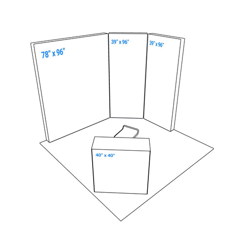 10x10 Booth Backlit Display Kit 08 - PIXLIP USA