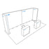 10x20 Booth Backlit Display Kit 05 - PIXLIP USA