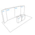 10x20 Booth Backlit Display Kit 07 - PIXLIP USA